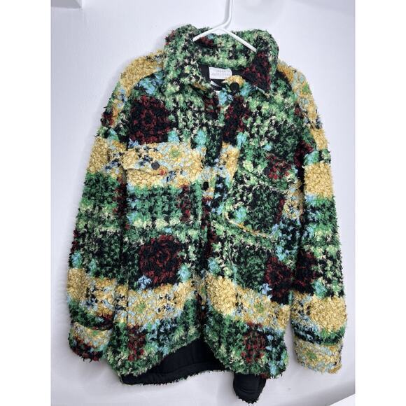 Urban Outfitters Jackets & Blazers - NWT Urban Outfitters Womens Teddy Coat Jacket Sherpa Button Pockets Size Large